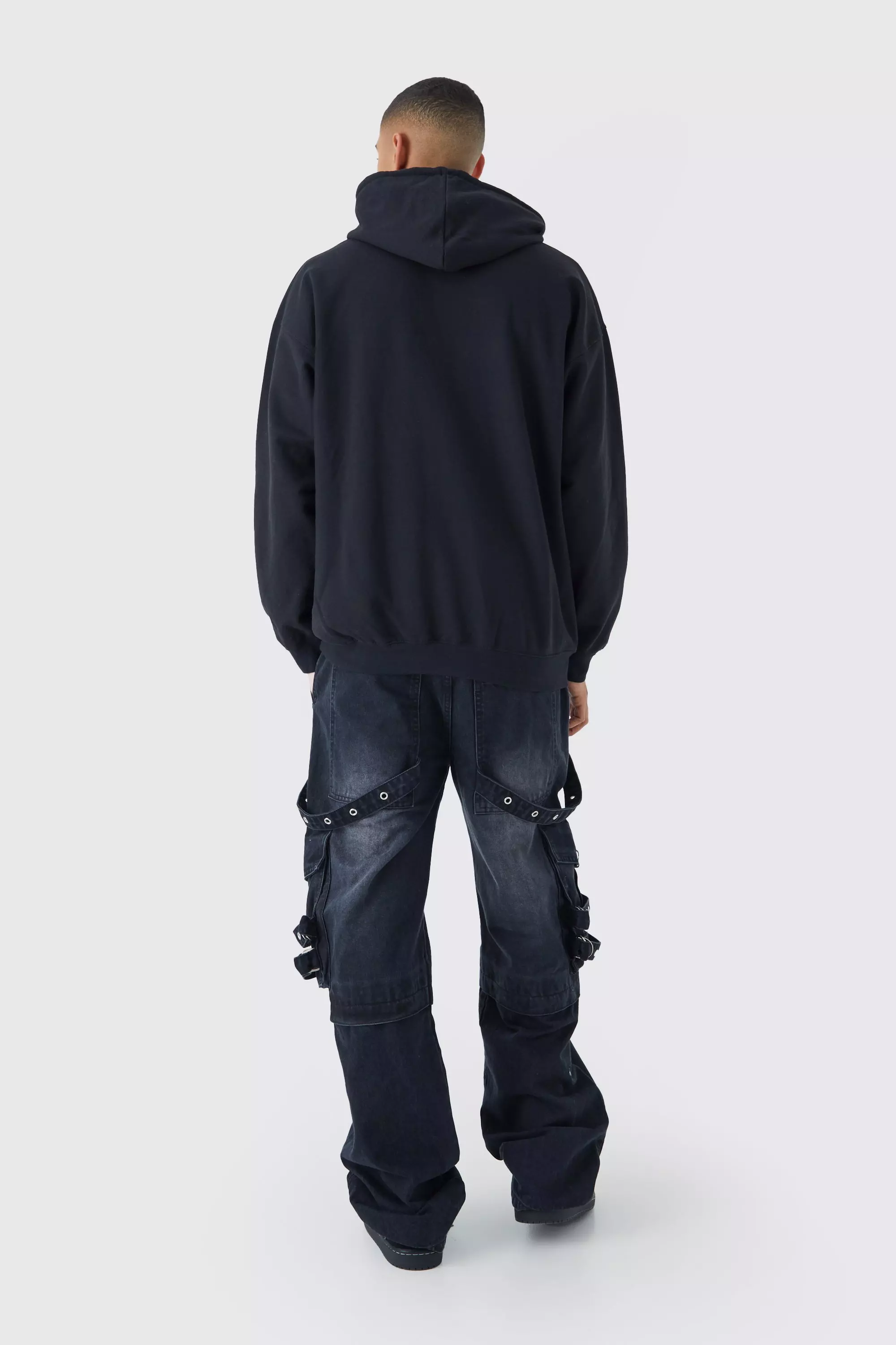 【BAON】Tanimo Pintuck Cargo Denim Pants DENIM CARGO PANTS - GRAFFITIONMIND